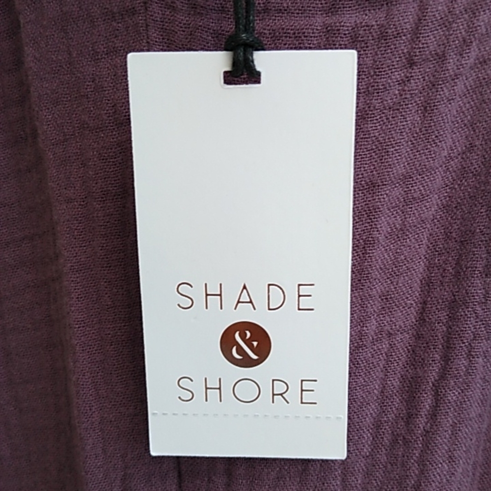 NWT Shade & Shore Women's Dusk Sleeveless Cotton Maxi Cover Up Dress - Size S - Picture 6 of 8